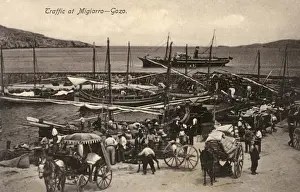 Gozo Prints: Coastal scene at Migiarro (Mgarr), Gozo, Malta