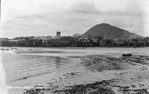 Overcast Prints: Coastal View of North Berwick