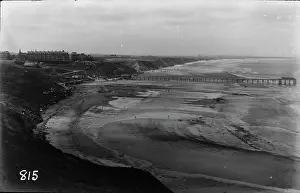 Overcast Prints: Coastal View with Pier