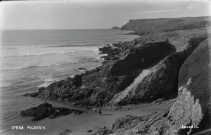 Polzeath Prints: Coastal View of Polzeath