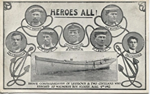 Images Dated 26th January 2012: Coastguards and civilians of Leysdown, Isle of Sheppey