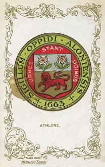 1663 Prints: Coat of Arms for Athlone, Ireland