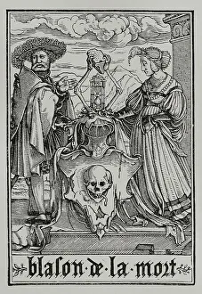 Mort Prints: The coat of arms of Death. A married couple belonging