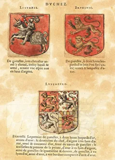 Escutcheon Prints: Coat of arms of the Duchy of Lithuania, Brunswick and Lunenberg