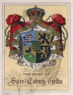 Devices Prints: The Coat of Arms of The Duchy of Saxe Coburg Gotha