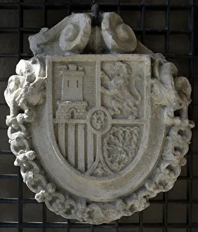 Coat of arms of Spain. From La Coruna match factory