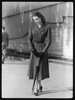 Coat & Umbrella 1940S
