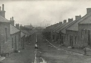 Miners Prints: Coatbridge miners houses, Lanarkshire