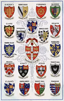 Shields Collection: Coats of Arms for Colleges of Cambridge University