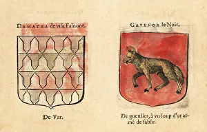 Imaginary Prints: Coats of arms of Knights of the Round Table: Damatha de Visafalv