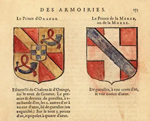 Coats of arms of the Prince of Orange and of Morea