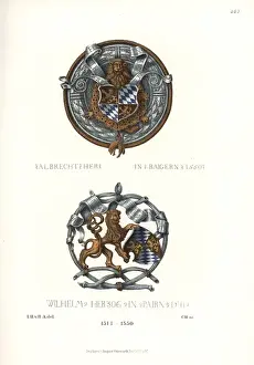 16thcentury Prints: Coats of arms in silver, gold and enamel from the Rathaus