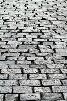 Images Dated 20th August 2011: Cobbles on the road in Stockholm, Sweden
