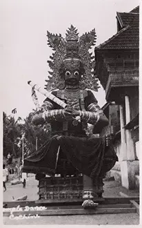 Hinduism Prints: Cochinchina Region, Vietnam - Elaborate Hindu Temple Statue