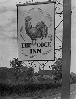 Warwick Prints: COCK INN PUB SIGN