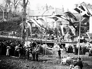 Cockington Church laying foundation stone