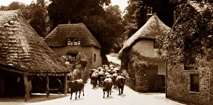 Forge Prints: Cockington Forge and village, Victorian period