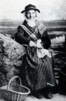 Backdrop Collection: A cockle woman of Pembrokeshire, South Wales