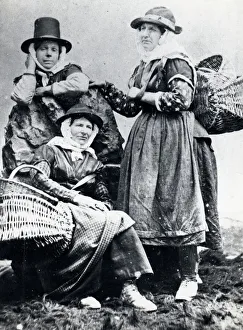 Hats Gallery: Three cockle women of Pembrokeshire, South Wales