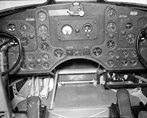 Twin Engined Collection: Cockpit of a Sikorsky S-43 Baby Clipper