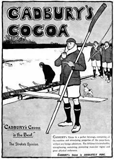 Images Dated 20th June 2012: Cocoa Advert / Rowing / B / W