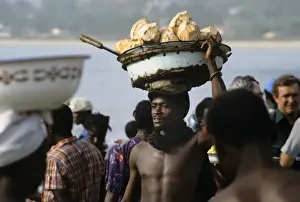 Coconut Prints: Coconut seller, Sierra Leone