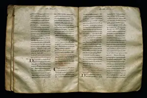 Codex Prints: Codex Adrianus. Volume on parchement. 9th century. Caroline