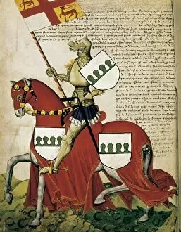 Miniatures Collection: Codex Capodilista, 1443. Knight