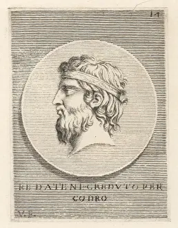 Ignatio De Lazari Prints: Codrus, semi-mythical last King of Athens, c. 1089-1068 BC