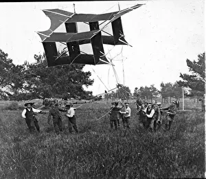 Kite Prints: Cody man-carrying kite