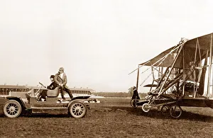 Codys damaged aeroplane, Doncaster Racecourse