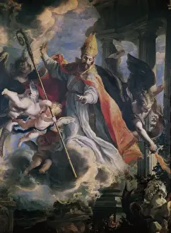 Hippo Prints: COELLO, Claudio. Triumph of St. Augustine