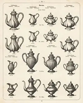 Catalog Prints: Coffee pot, cream jug, tea pot, sugar basin, etc