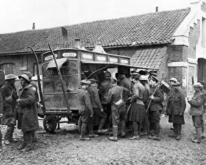 Coffee stall on Western Front, France, WW1