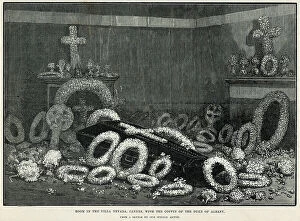 Bouquets Collection: Coffin of Duke of Albany 1884