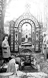 Preservation Prints: Coffin Well, Well Dressing, Tissington, in 1904