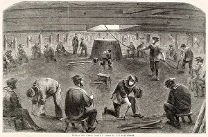 Telecommunications Prints: Coiling of the Atlantic cable on board H