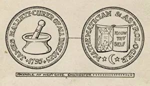 Curing Prints: Coin marked James Hallett-Curer of All Diseases