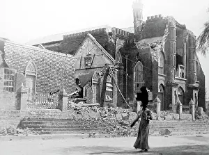 Coke Prints: Coke Memorial Church, Kingston, Jamaica earthquake