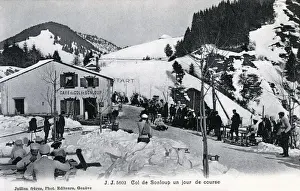 Mixed Prints: Col de Sanloup, Montreux, Switzerland - mixed luge racing