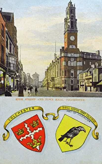 Shield Collection: Colchester, Essex - High Street and Town Hall
