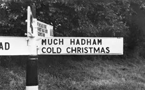 Sign Posts Collection: COLD CHRISTMAS SIGN