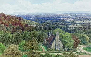Dorking Prints: Coldharbour, Leith Hill, near Dorking, Surrey