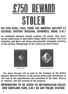 Stolen Prints: Colenso Diamond Wanted Poster