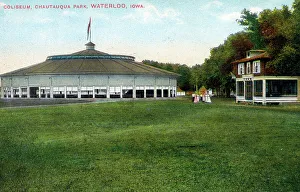 Iowa Prints: Coliseum, Chautauqua Park, Waterloo, Iowa, USA