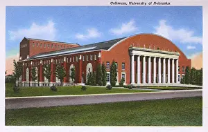Nebraska Prints: Coliseum, University of Nebraska, Lincoln, Nebraska, USA