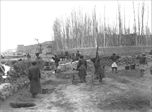 Collecting water in Kashgar, western China