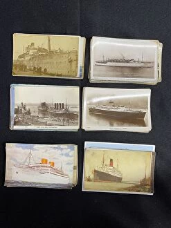 Approximately Collection: Collection of ocean liner postcards and photographs