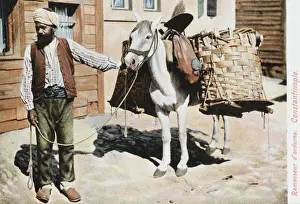 Dung Prints: Collector of Dung - Constantinople, Turkey