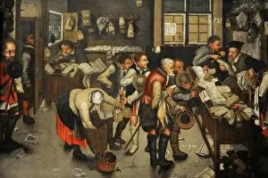 Collect Gallery: The Collectors Office, 1615 by Pieter Brueghel the Younger